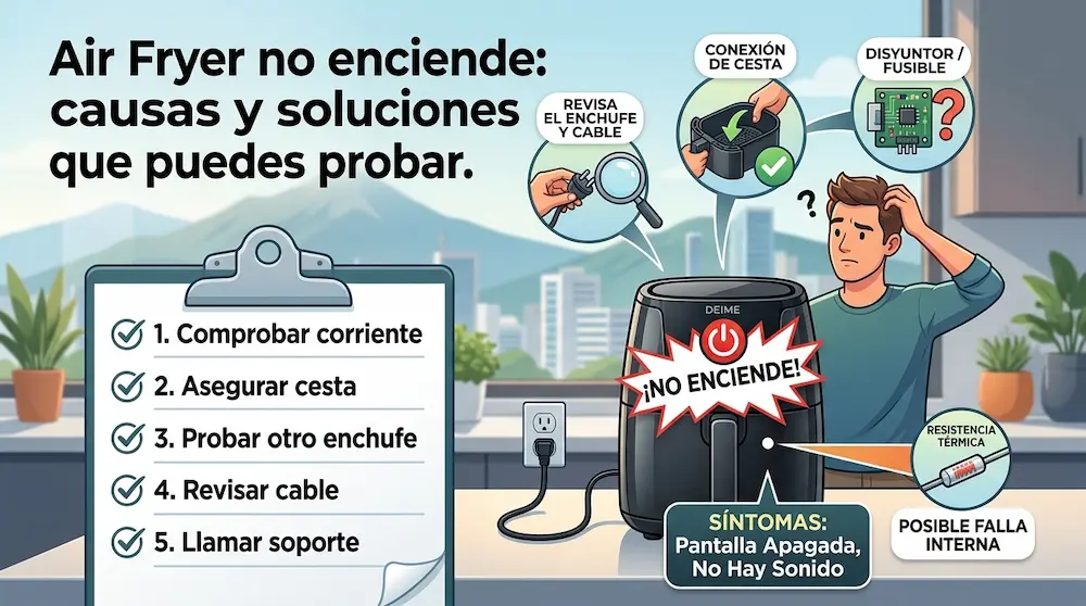 Air Fryer no enciende