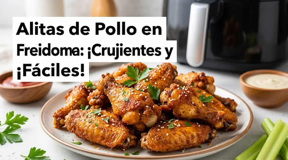 Alitas de pollo en freidora de aire