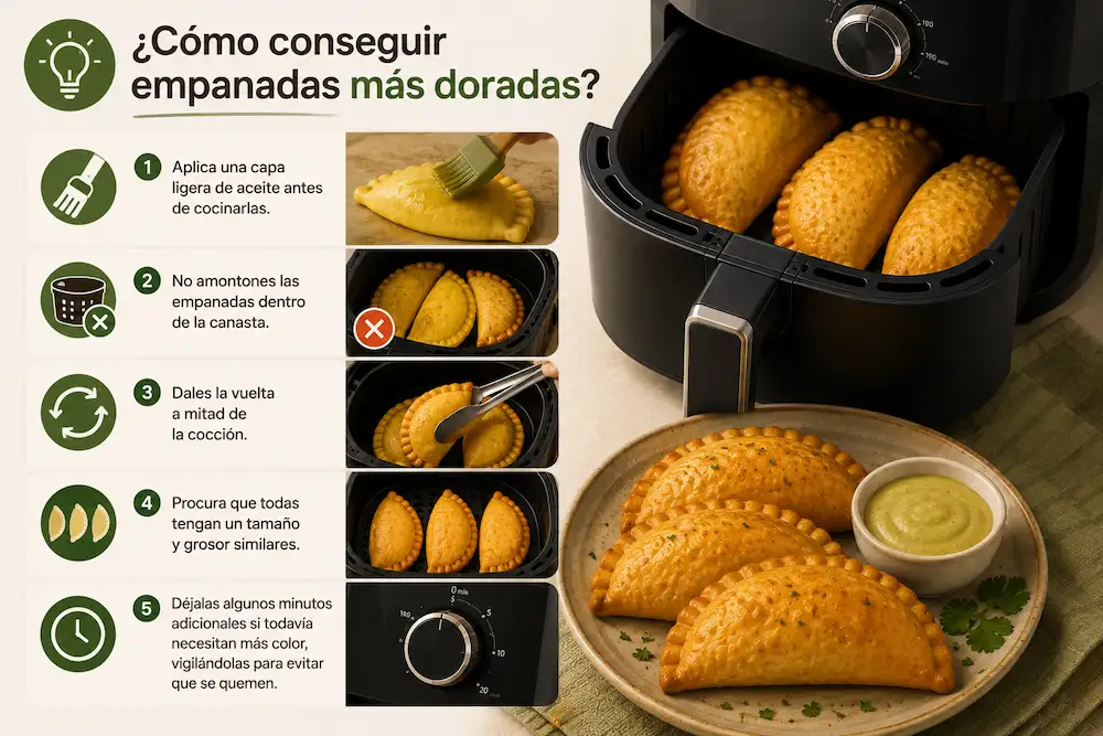 Cómo conseguir empanadas más doradas