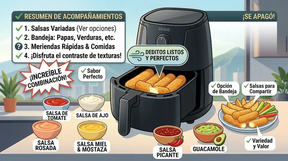 Con qué acompañar los deditos de queso