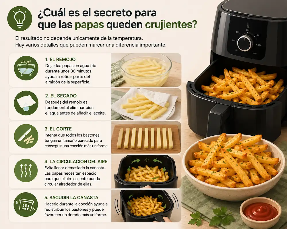 Cuál es el secreto para que las papas queden crujientes