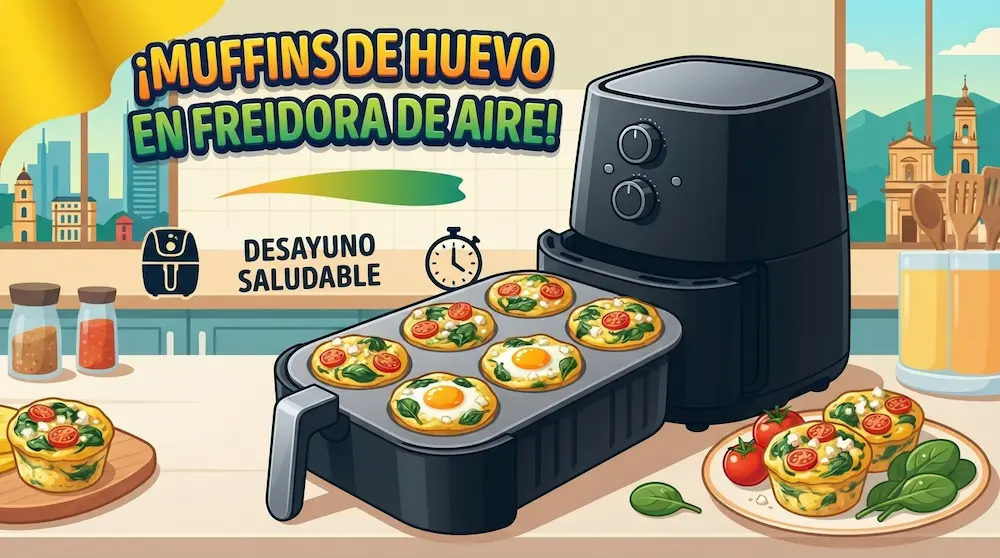 Muffins de Huevo en Freidora de Aire