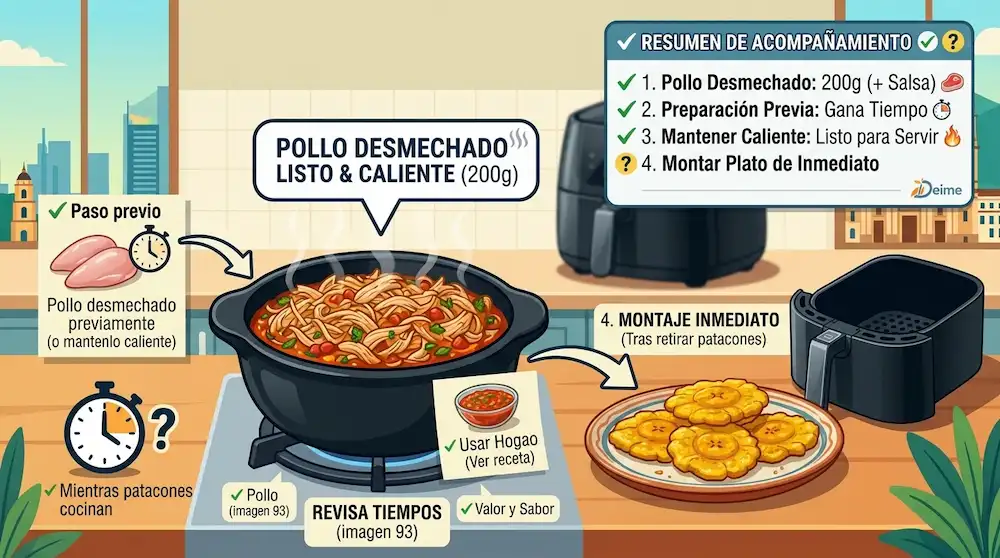 Prepara el acompañamiento de pollo