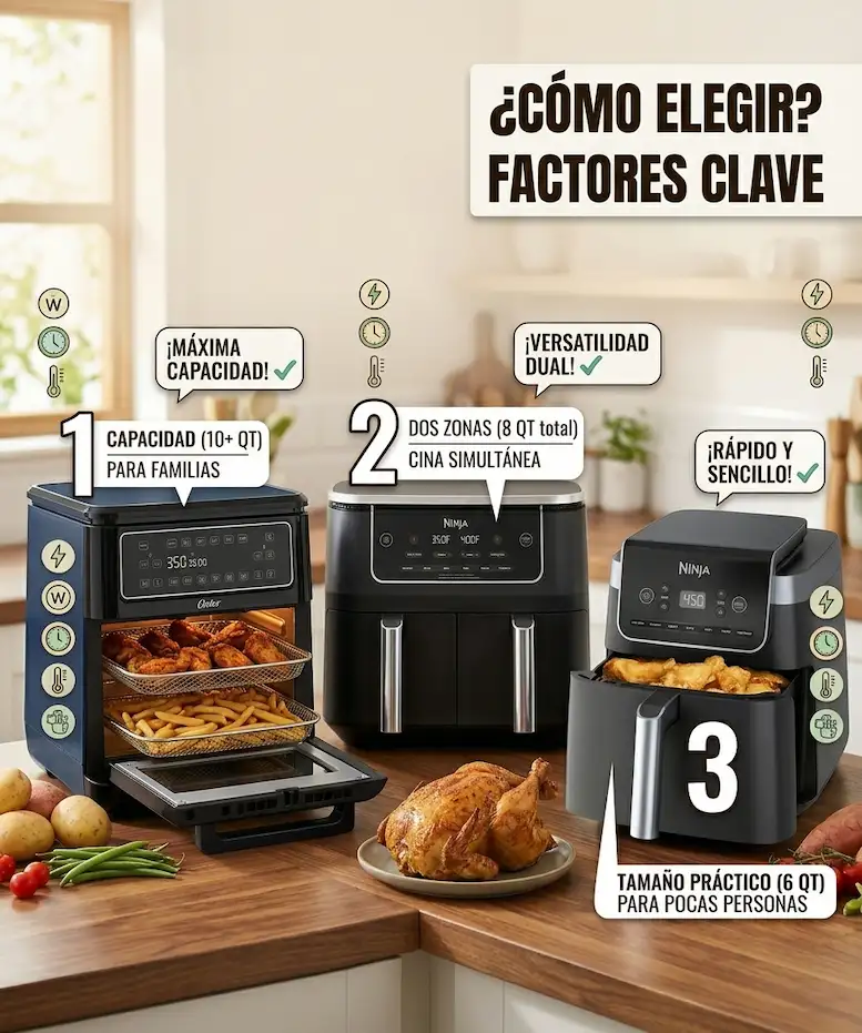 Qué debes tener en cuenta para elegir la mejor air fryer