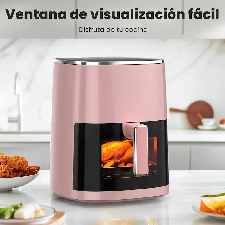 Freidora de Aire Rosa Ventana